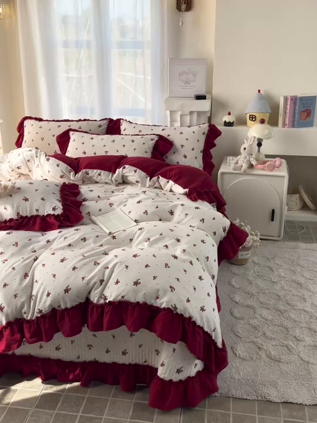 91家纺网 家纺一手货源 找家纺 （总）梵克保罗 2026新款云感双层纱床盖四件套