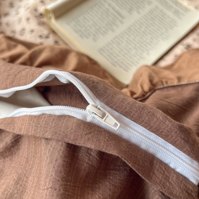 91家纺网 家纺一手货源 找家纺 梵克保罗 2026新款云感双层纱床盖四件套 旧橡果花事