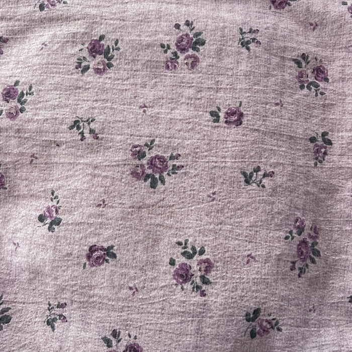 91家纺网 家纺一手货源 找家纺 梵克保罗 2026新款云感双层纱床盖四件套 雾紫花漾