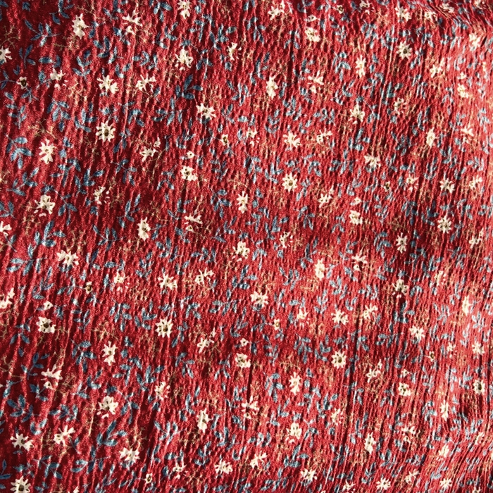 91家纺网 家纺一手货源 找家纺 梵克保罗 2026新款云感双层纱床盖四件套 朱砂小碎花