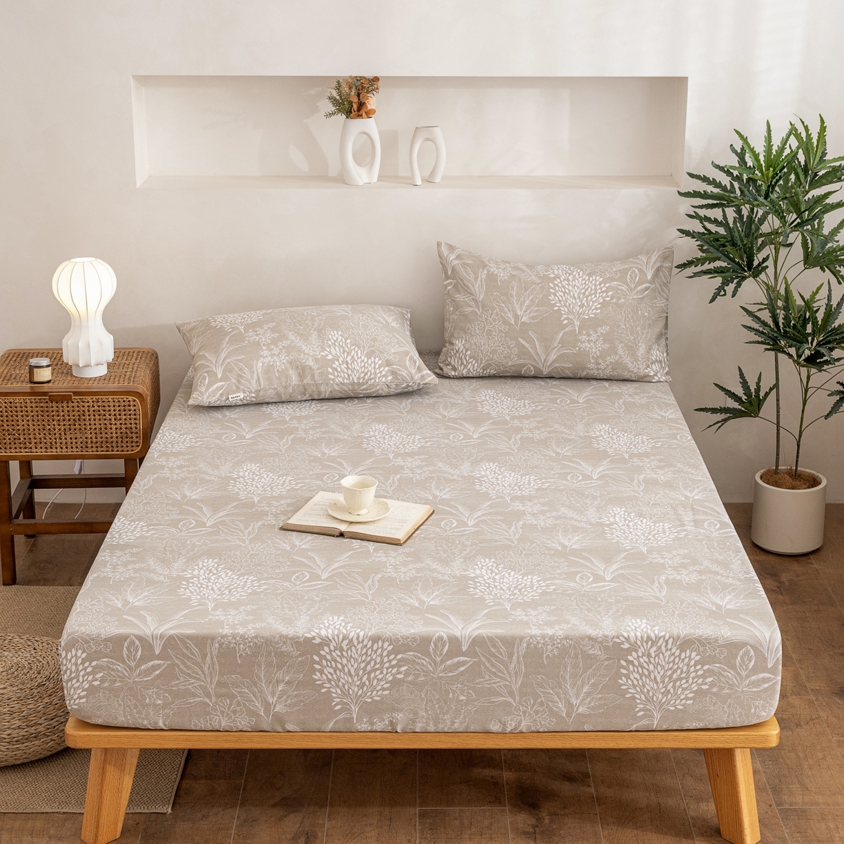 91家纺网 家纺一手货源 找家纺 （总）首爱家纺 2026春夏新款亚麻老粗布床笠 床笠单件