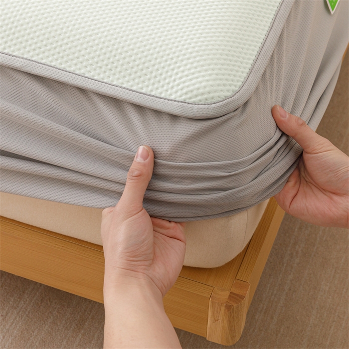 91家纺网 家纺一手货源 找家纺 （总）好儿喜家纺 2026新款凉席床笠冰丝席凉感豆豆席花边PE乙纶软凉席床笠凉席-玫瑰花