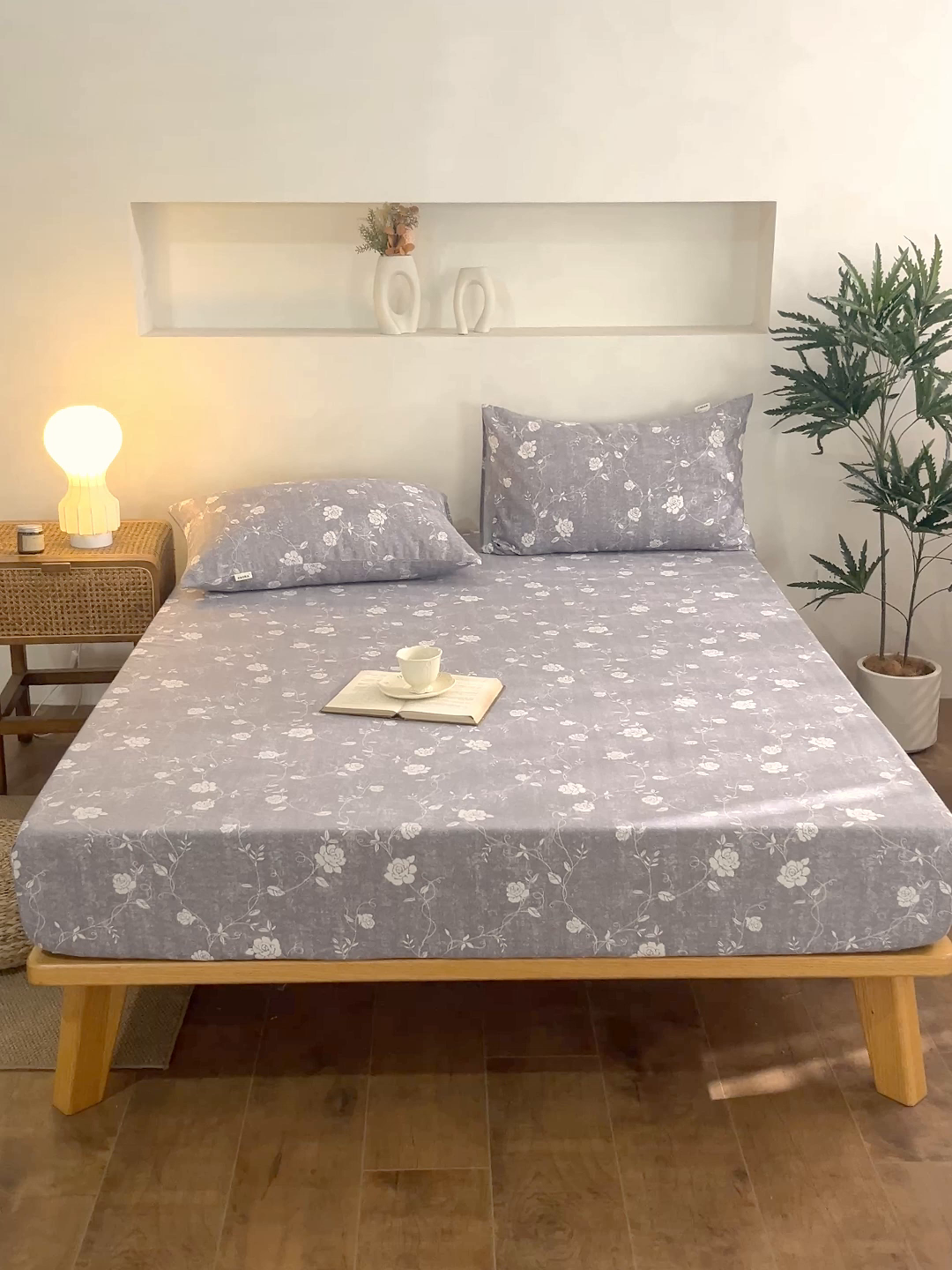 91家纺网 家纺一手货源 找家纺 首爱家纺 2026春夏新款亚麻老粗布床笠 床笠单件 沐瑶