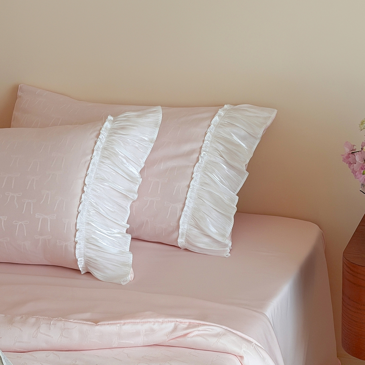 91家纺网 家纺一手货源 找家纺 山茶家居-原创设计（原山茶家纺） 2026新款水洗天丝提花夏被夏凉被空调被-月光纱 月光纱-粉