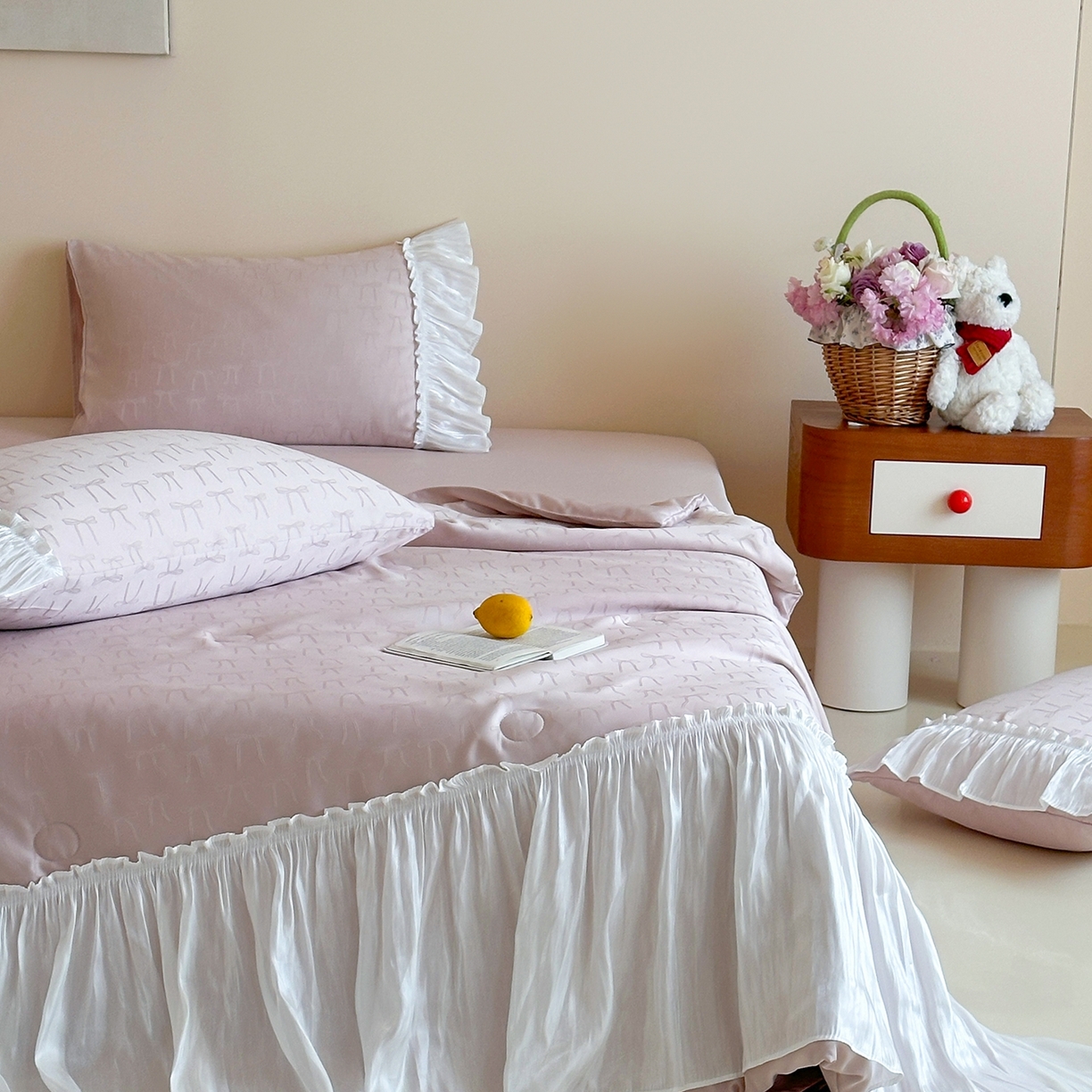 91家纺网 家纺一手货源 找家纺 山茶家居-原创设计（原山茶家纺） 2026新款水洗天丝提花夏被夏凉被空调被-月光纱 月光纱-豆紫