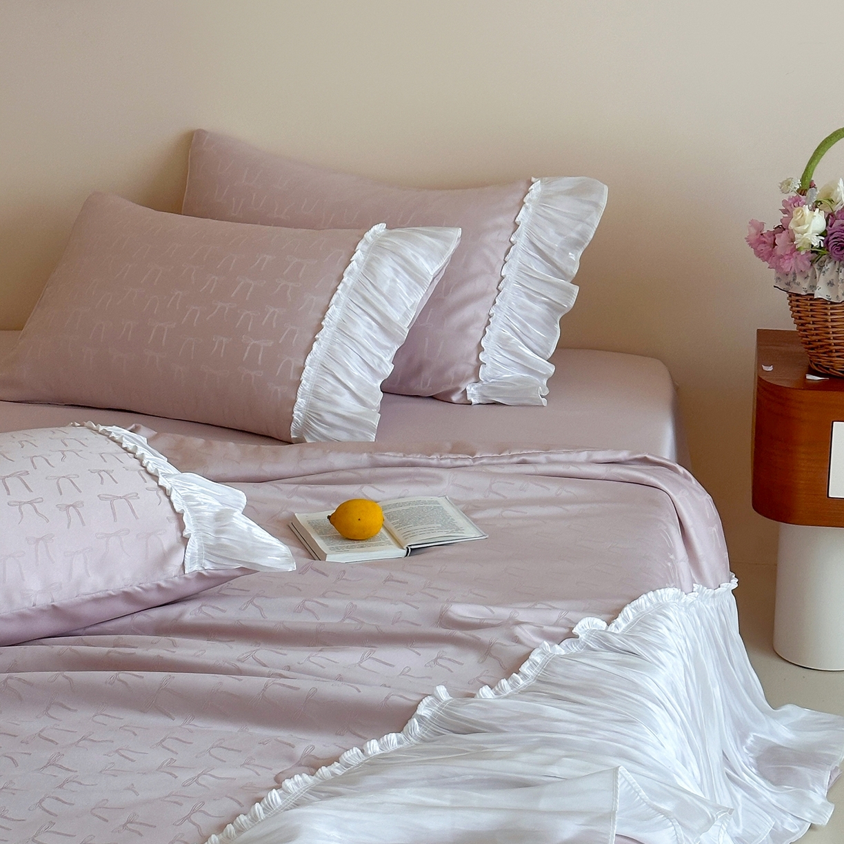 91家纺网 家纺一手货源 找家纺 山茶家居-原创设计（原山茶家纺） 2026新款水洗天丝提花夏被夏凉被空调被-月光纱 月光纱-豆紫