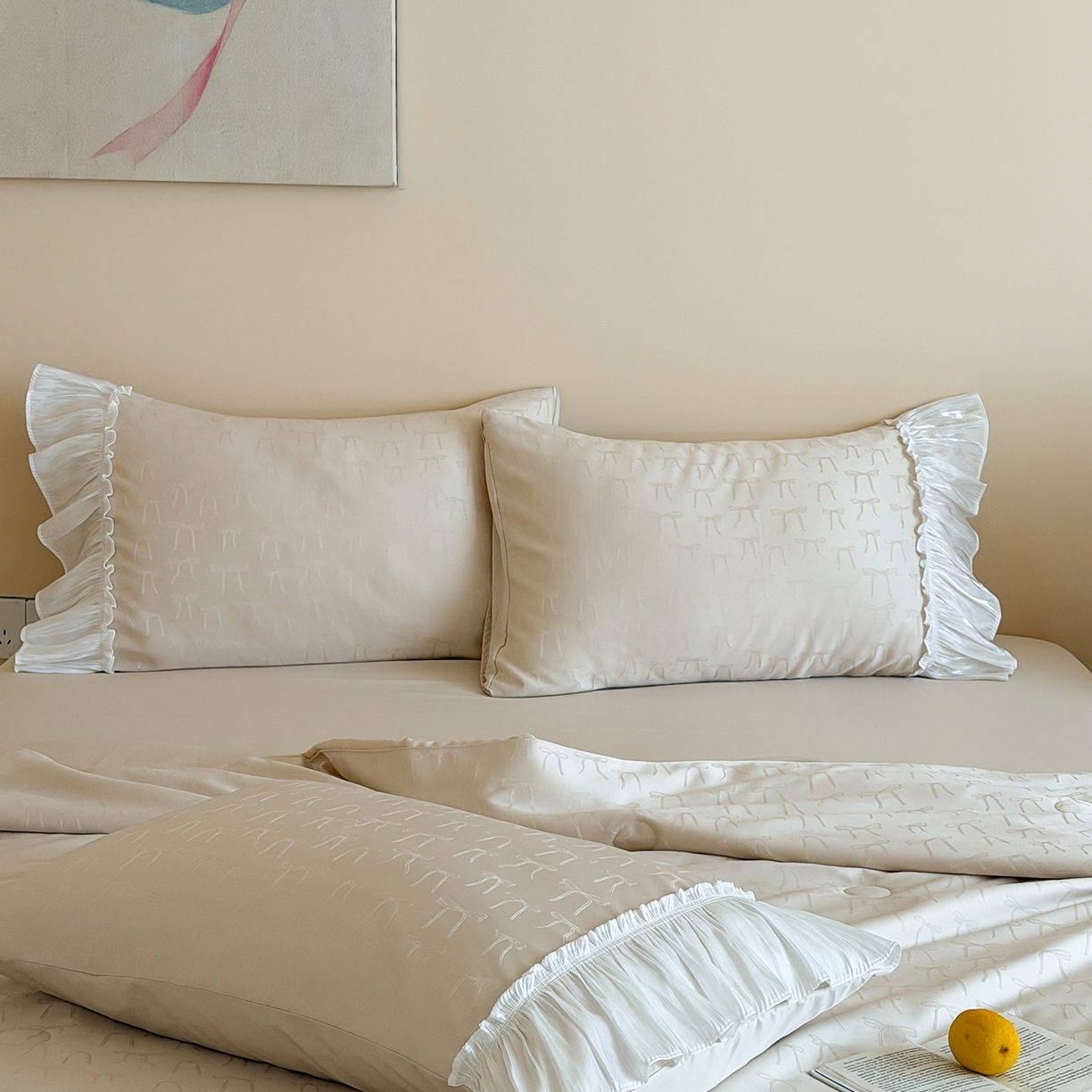 91家纺网 家纺一手货源 找家纺 山茶家居-原创设计（原山茶家纺） 2026新款水洗天丝提花夏被夏凉被空调被-月光纱 月光纱-咖