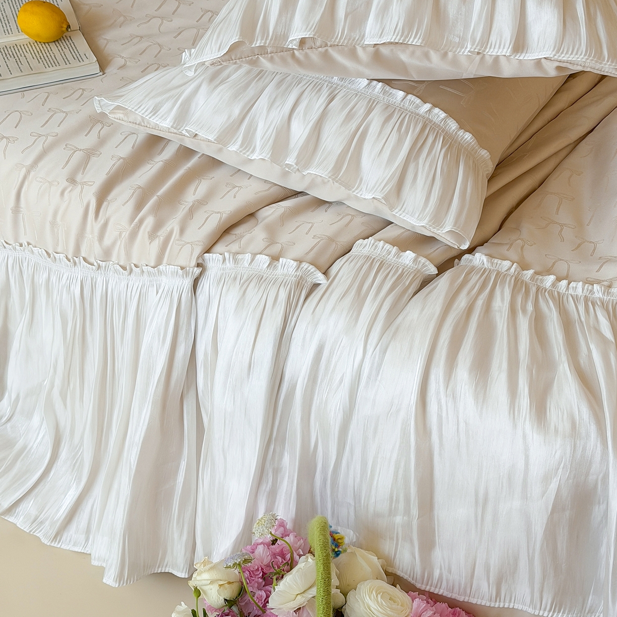 91家纺网 家纺一手货源 找家纺 山茶家居-原创设计（原山茶家纺） 2026新款水洗天丝提花夏被夏凉被空调被-月光纱 月光纱-咖