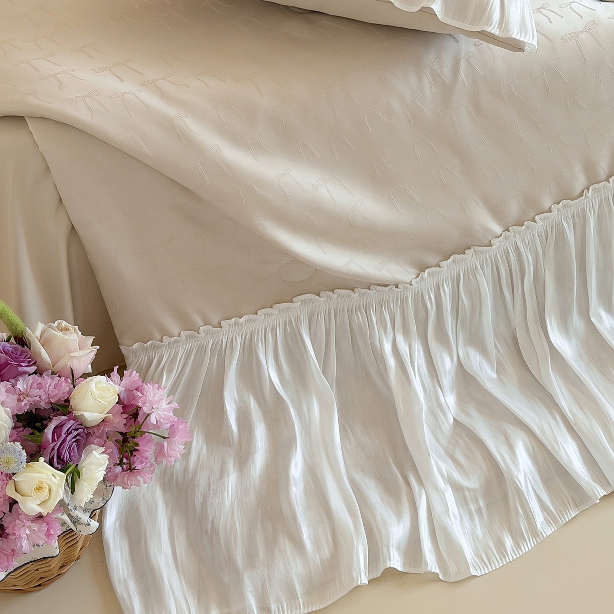 91家纺网 家纺一手货源 找家纺 山茶家居-原创设计（原山茶家纺） 2026新款水洗天丝提花夏被夏凉被空调被-月光纱 月光纱-咖