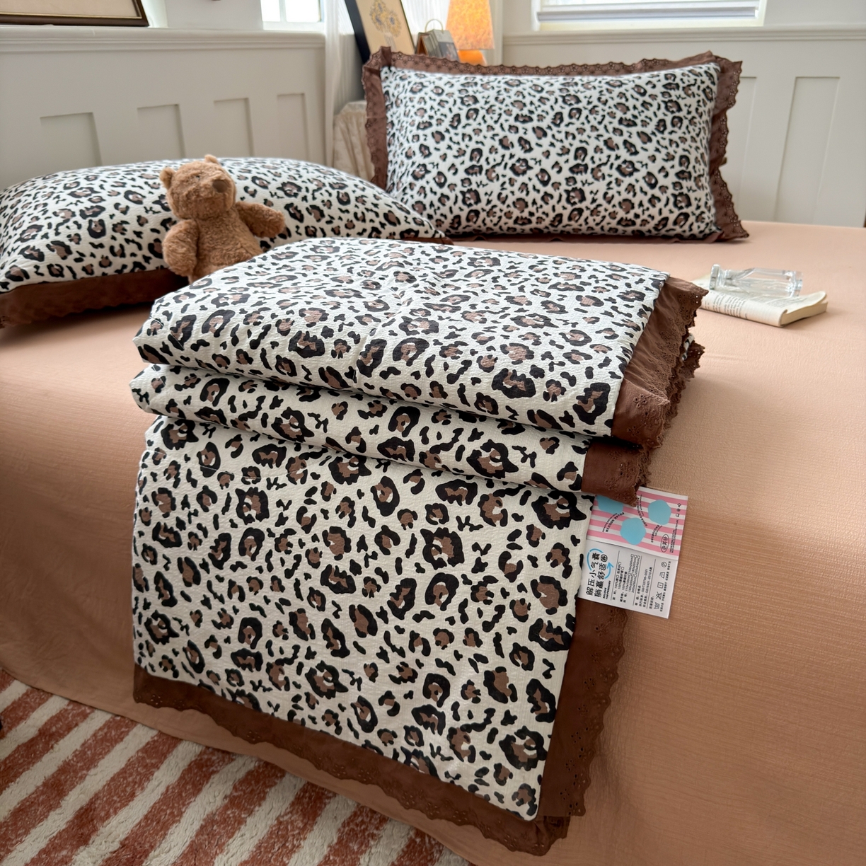 91家纺网 家纺一手货源 找家纺 （总）花伞家居 2026新款全棉花边皱皱双层纱夏被夏凉被空调被四件套