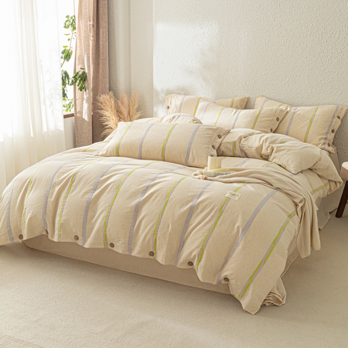 91家纺网 家纺一手货源 找家纺 （总）梵克保罗 2026新款A类亲肤棉麻提花四件套