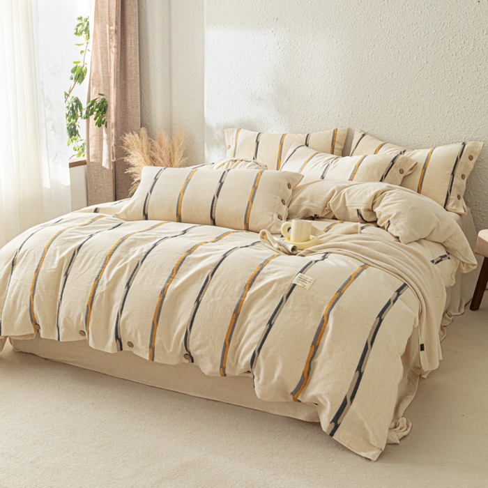 91家纺网 家纺一手货源 找家纺 （总）梵克保罗 2026新款A类亲肤棉麻提花四件套