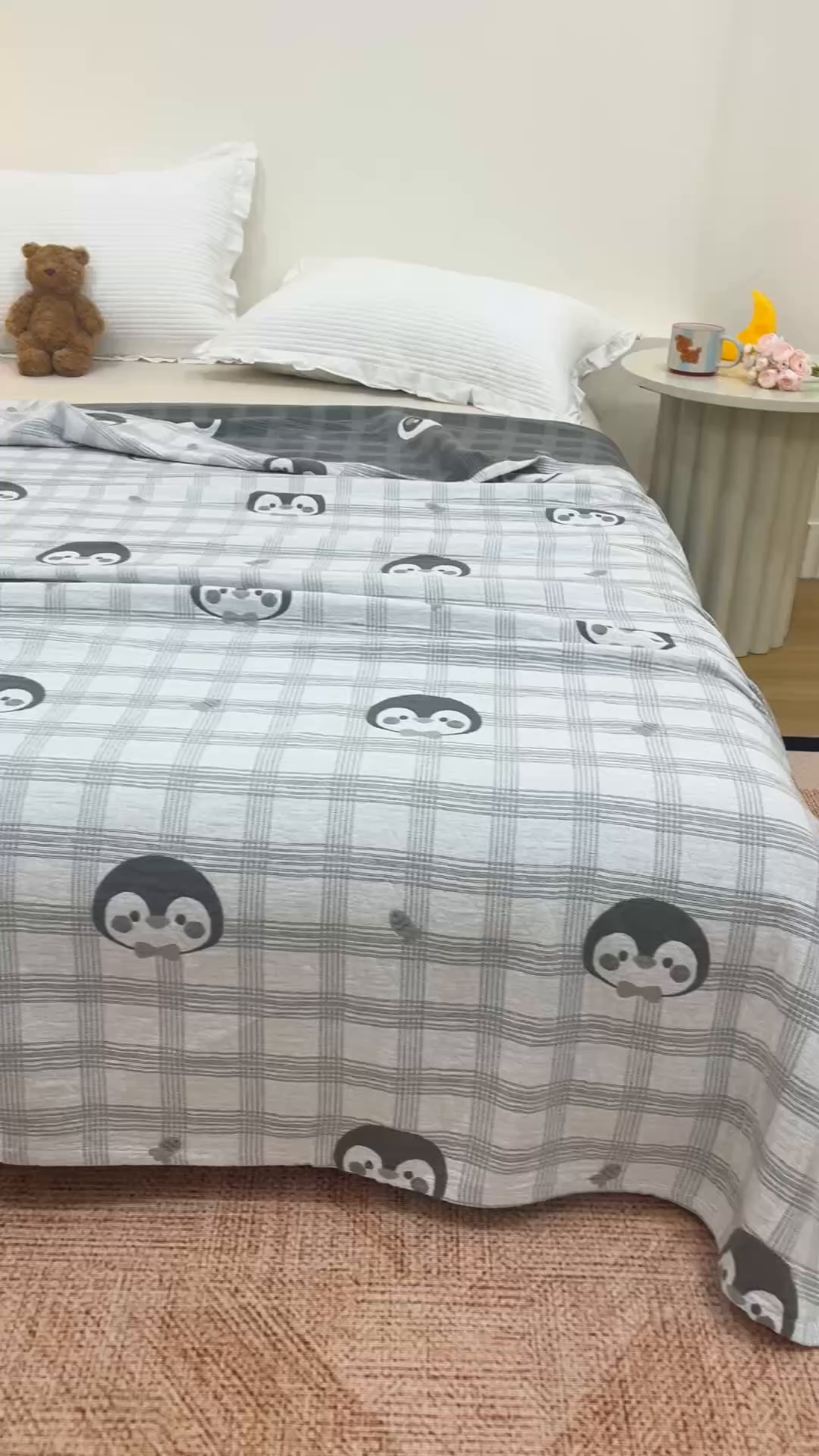 91家纺网 家纺一手货源 找家纺 （总）悦然毛巾被 2026新款全棉纯棉三层纱布夏被毛巾被盖毯休闲色织提花卡通