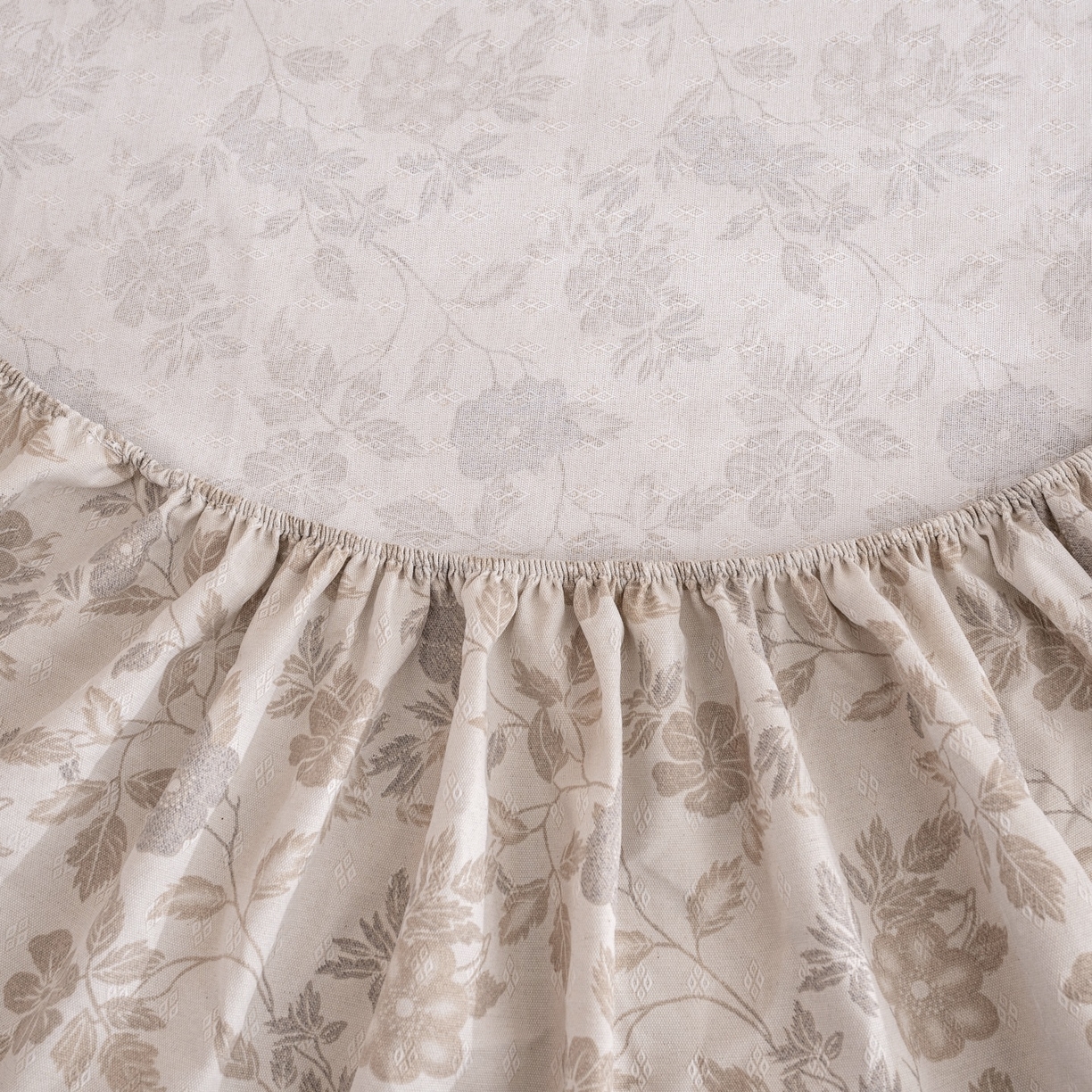 91家纺网 家纺一手货源 找家纺 首爱家纺 2026春夏新款亚麻老粗布床笠 床笠单件 杏薇