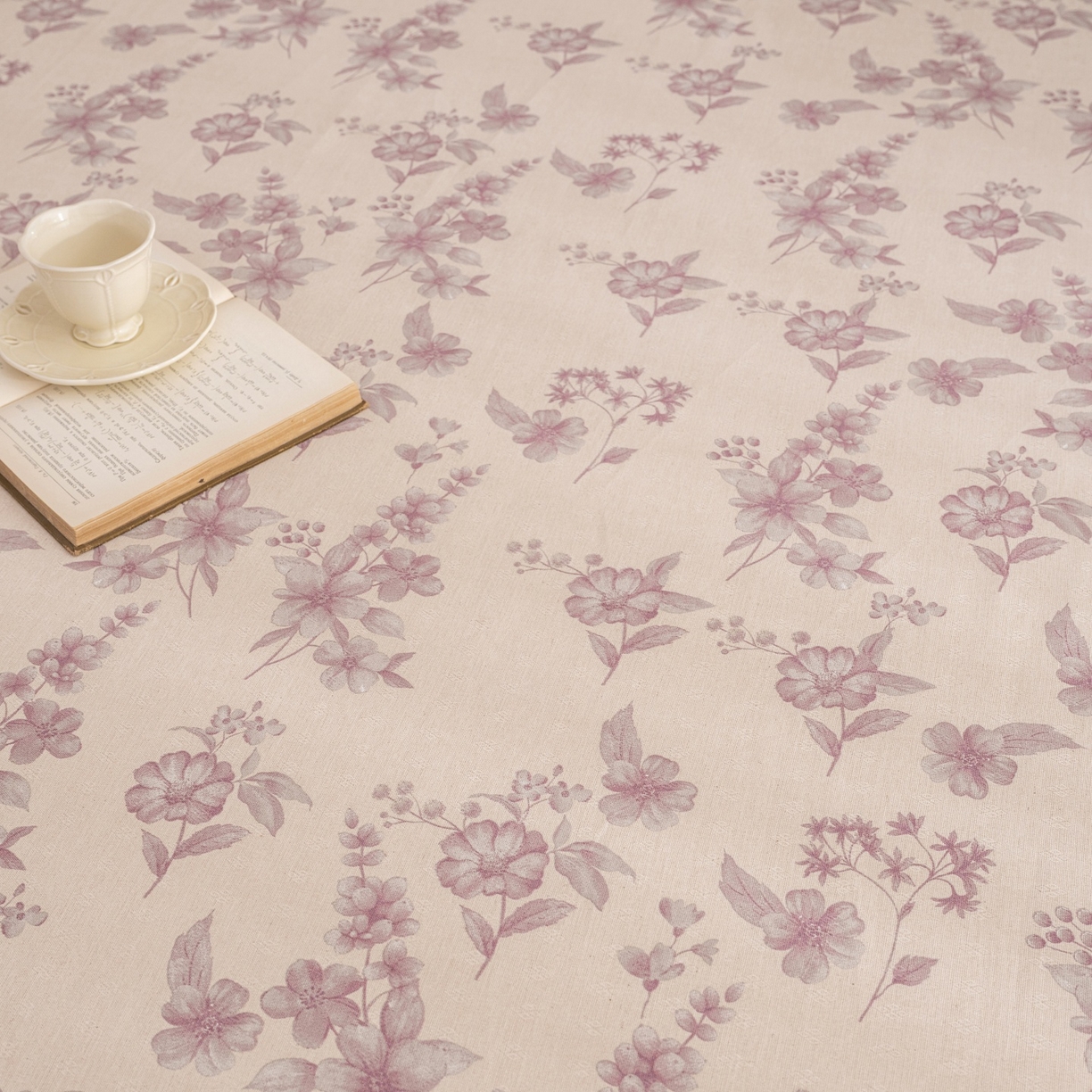 91家纺网 家纺一手货源 找家纺 首爱家纺 2026春夏新款亚麻老粗布床笠 床笠单件 紫鸢