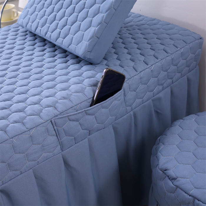 91家纺网 家纺一手货源 找家纺 乐逸家纺 2026新款四季亲肤夹棉绗缝款床罩 源头工厂床罩专供 专用床罩可定制 亲肤夹棉床罩蓝