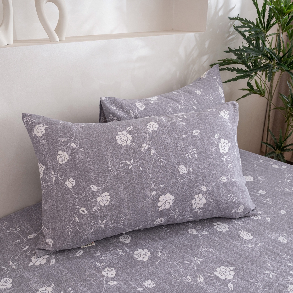 91家纺网 家纺一手货源 找家纺 棉乐町家居 2026春夏新款亚麻老粗布床笠 床笠单件 沐瑶