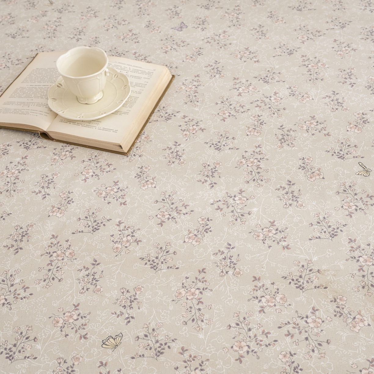 91家纺网 家纺一手货源 找家纺 棉乐町家居 2026春夏新款亚麻老粗布床笠 床笠单件 雾花