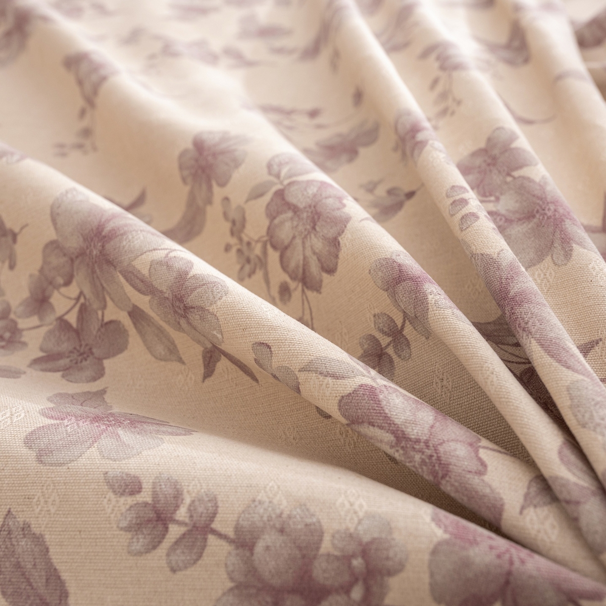 91家纺网 家纺一手货源 找家纺 棉乐町家居 2026春夏新款亚麻老粗布床笠 床笠单件 紫鸢