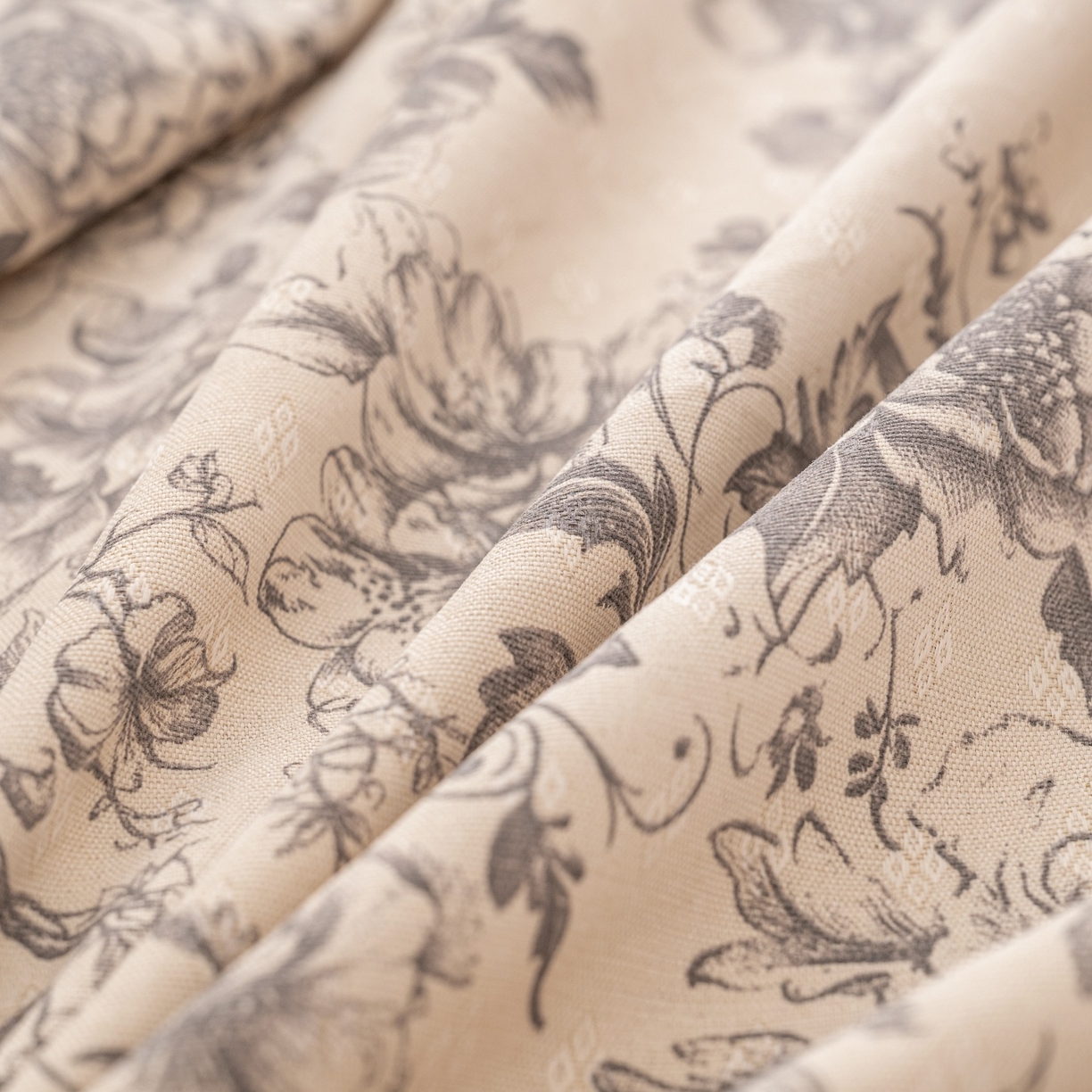 91家纺网 家纺一手货源 找家纺 棉乐町家居 2026春夏新款亚麻老粗布床笠 床笠单件 霜藤