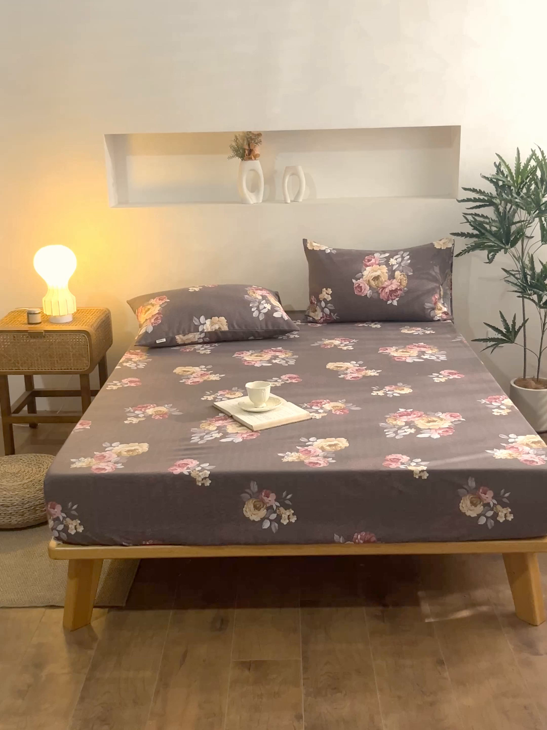 91家纺网 家纺一手货源 找家纺 棉乐町家居 2026春夏新款亚麻老粗布床笠 床笠单件 丁兰