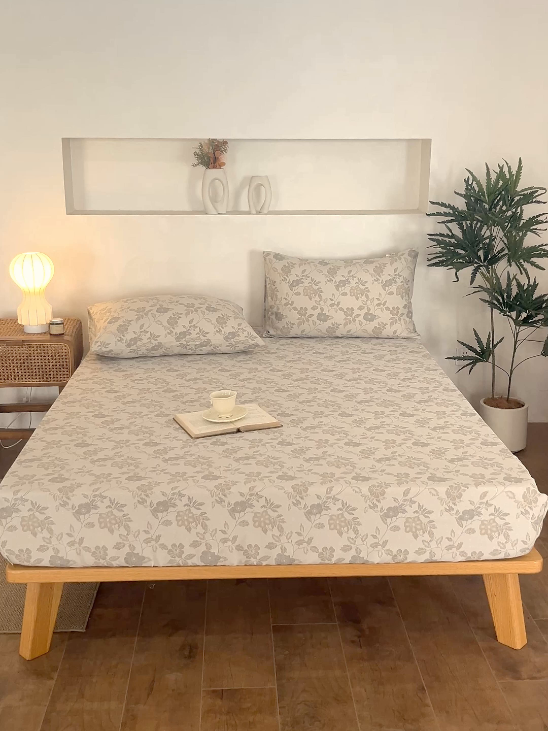 91家纺网 家纺一手货源 找家纺 棉乐町家居 2026春夏新款亚麻老粗布床笠 床笠单件 杏薇