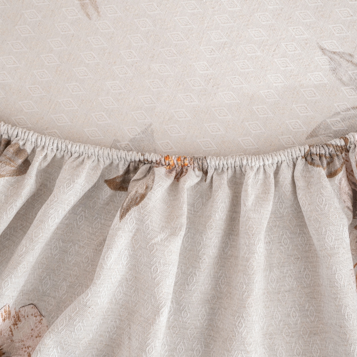 91家纺网 家纺一手货源 找家纺 金泰莱 2026春夏新款亚麻老粗布床笠 床笠单件 晚棠