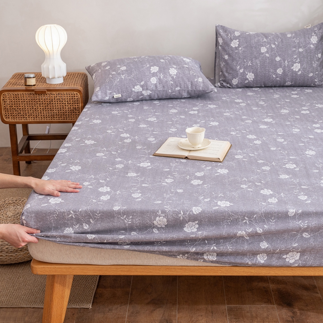 金泰莱 2026春夏新款亚麻老粗布床笠 床笠单件 沐瑶