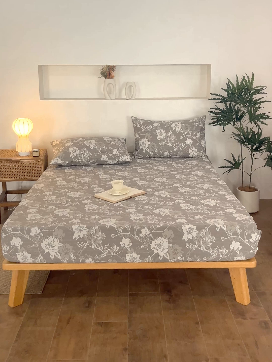 91家纺网 家纺一手货源 找家纺 金泰莱 2026春夏新款亚麻老粗布床笠 床笠单件 墨棠