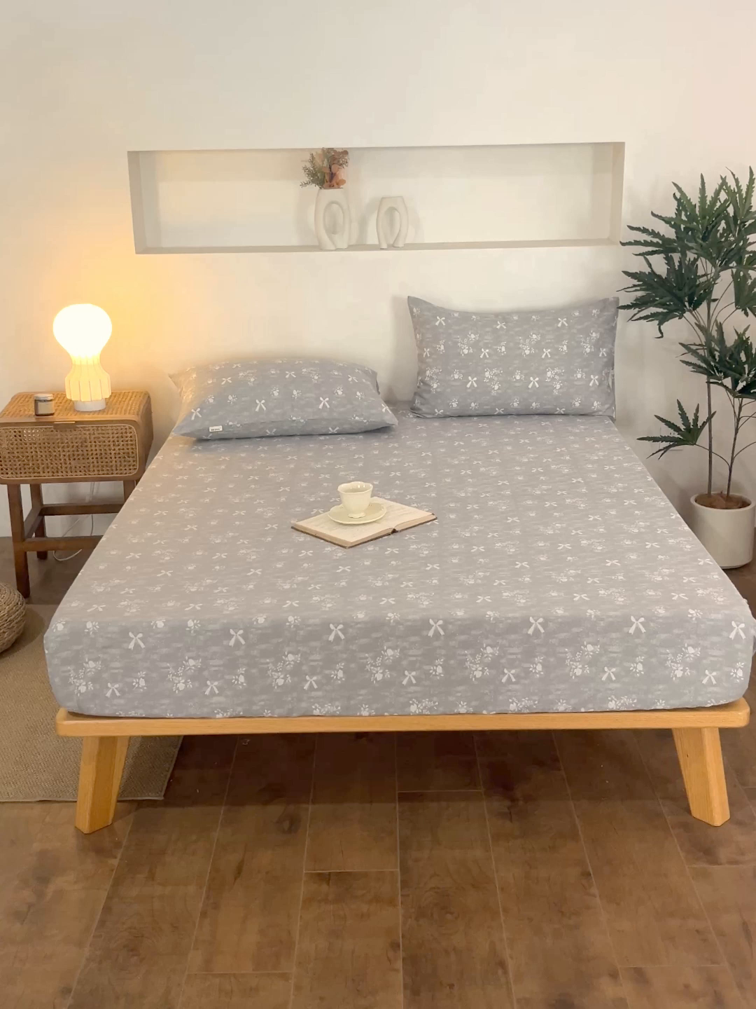 91家纺网 家纺一手货源 找家纺 金泰莱 2026春夏新款亚麻老粗布床笠 床笠单件 星蝶