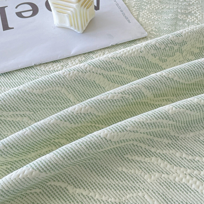 91家纺网 家纺一手货源 找家纺 （总）铠畅家纺  2026新款冰豆豆PE高分子凉感印花床裙款凉席三件套 幸运树系列