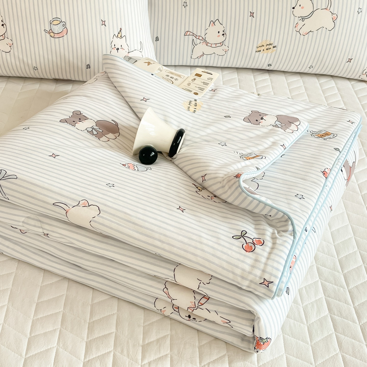 91家纺网 家纺一手货源 找家纺 （总）一加一 2026新款A类牛奶丝针织棉大豆夏被夏凉被空调被