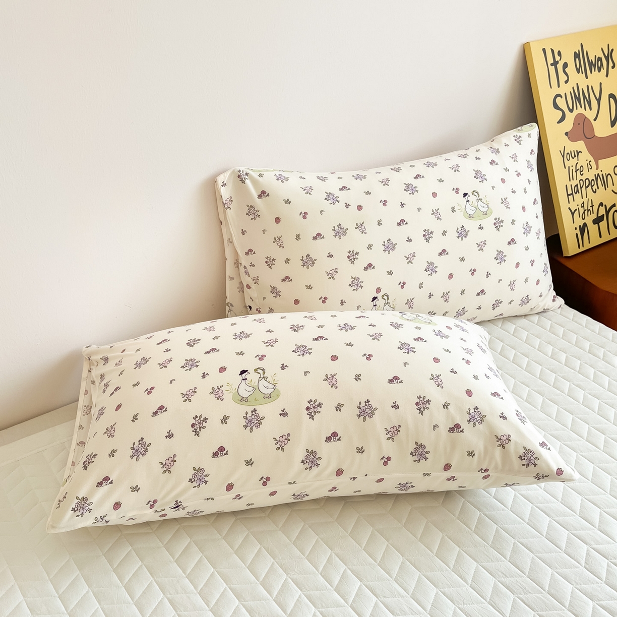 91家纺网 家纺一手货源 找家纺 一加一 2026新款A类牛奶丝针织棉大豆夏被夏凉被空调被 你好鸭！