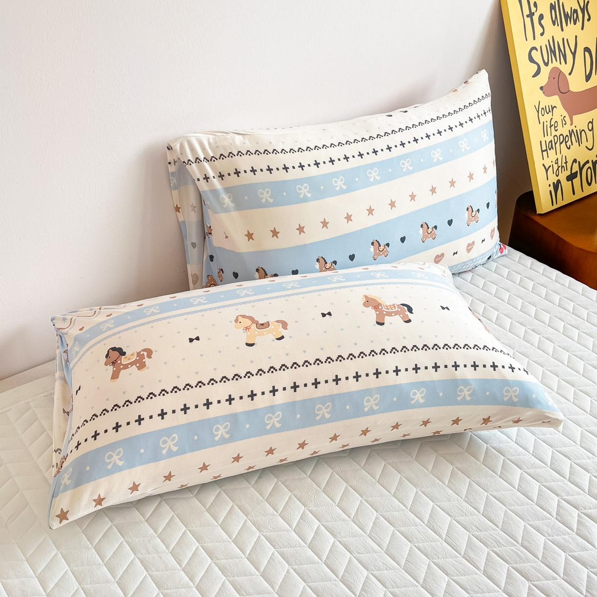 91家纺网 家纺一手货源 找家纺 一加一 2026新款A类牛奶丝针织棉大豆夏被夏凉被空调被 幸运加马