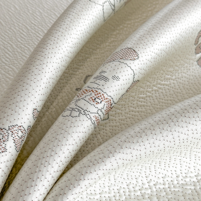 91家纺网 家纺一手货源 找家纺 印季家纺 2026新款卡通凉感提花豆豆席凉席席子三件套 滑板狗