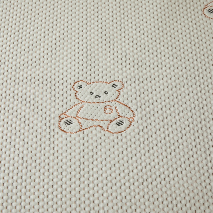 91家纺网 家纺一手货源 找家纺 印季家纺 2026新款卡通凉感提花豆豆席凉席席子三件套 熊宝宝