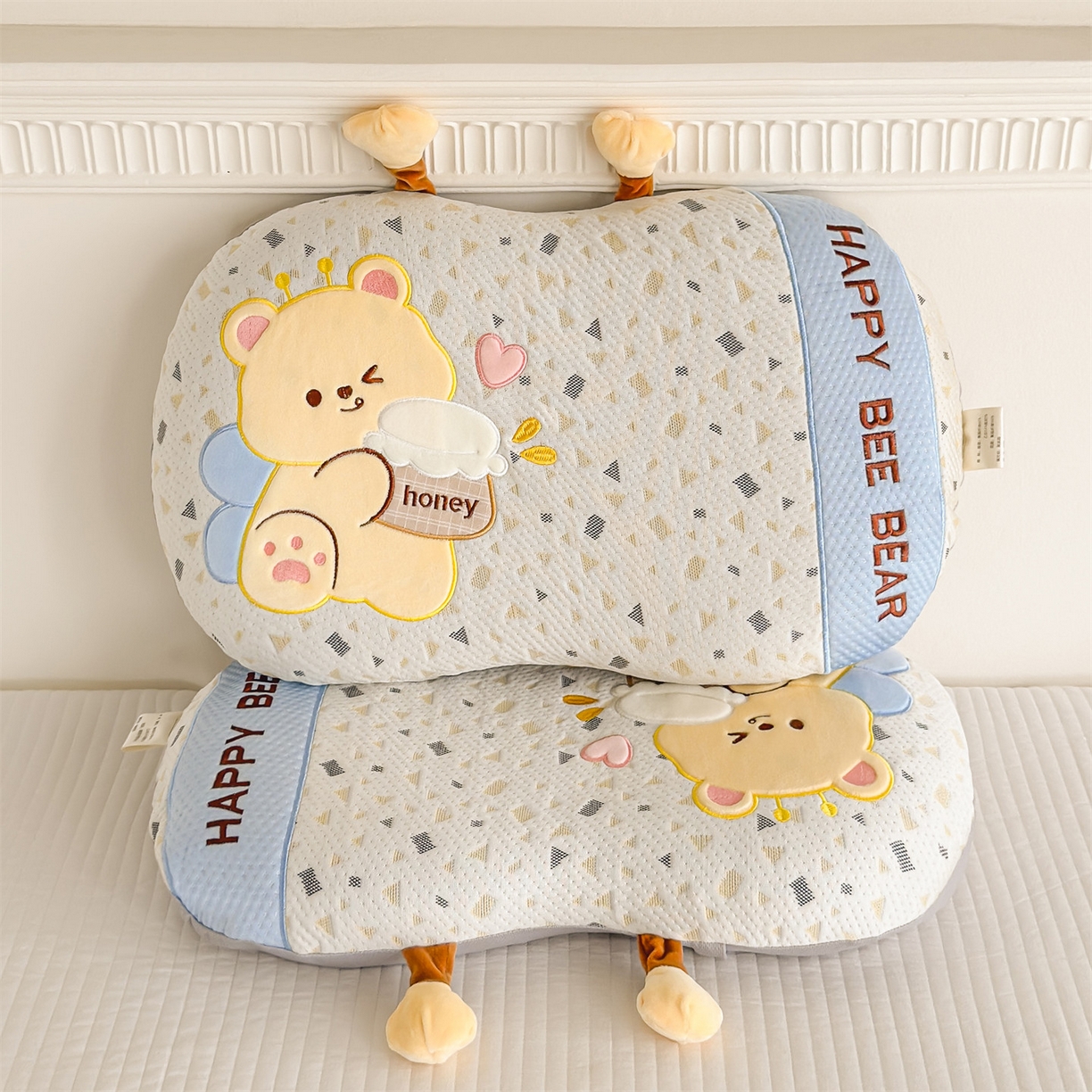 91家纺网 家纺一手货源 找家纺 （总）麦肯锡 2026新款honey熊卡通记忆枕枕头枕芯