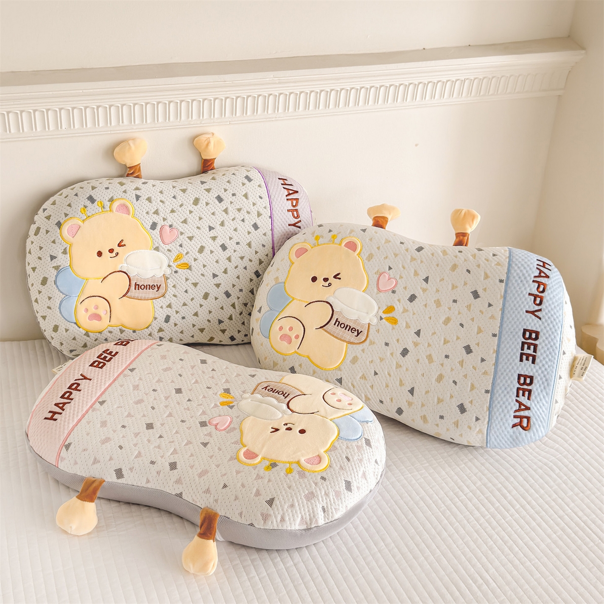 麦肯锡 2026新款honey熊卡通记忆枕枕头枕芯 组合图仅供参考不可下单