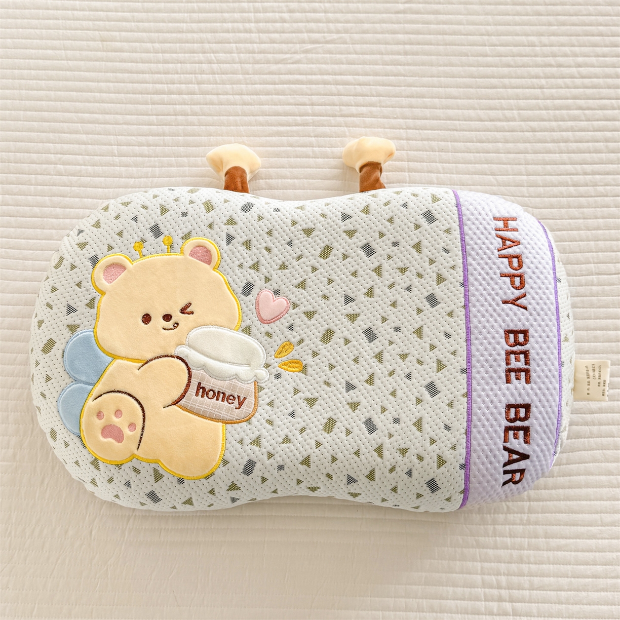 91家纺网 家纺一手货源 找家纺 麦肯锡 2026新款honey熊卡通记忆枕枕头枕芯 honey熊-紫色