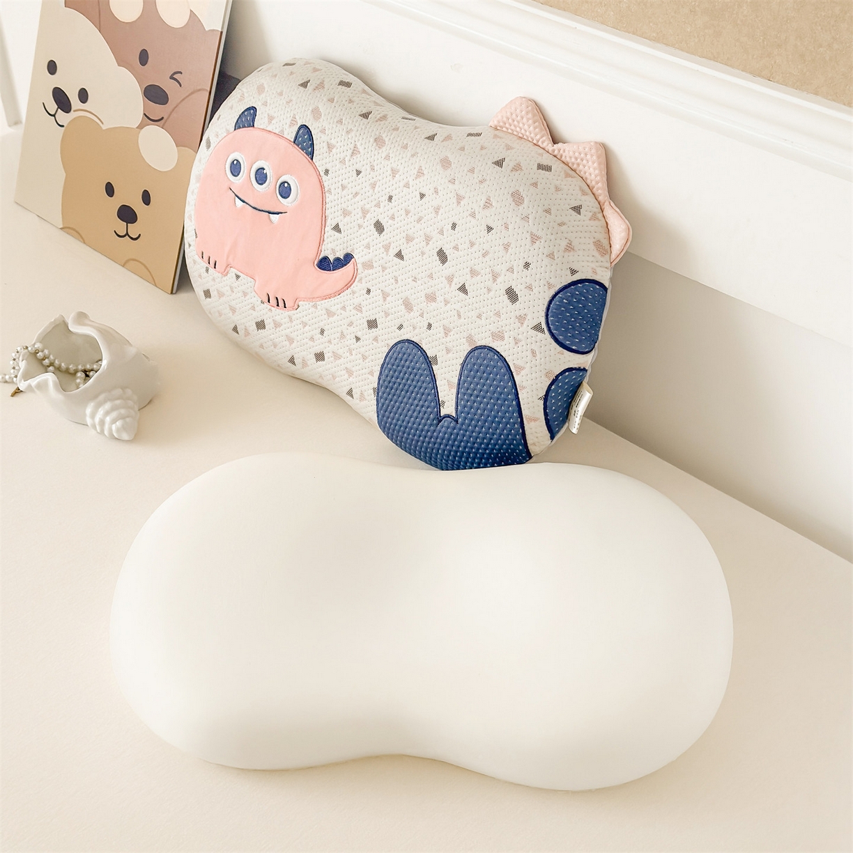 91家纺网 家纺一手货源 找家纺 （总）麦肯锡 2026新款小怪兽卡通记忆枕枕头枕芯