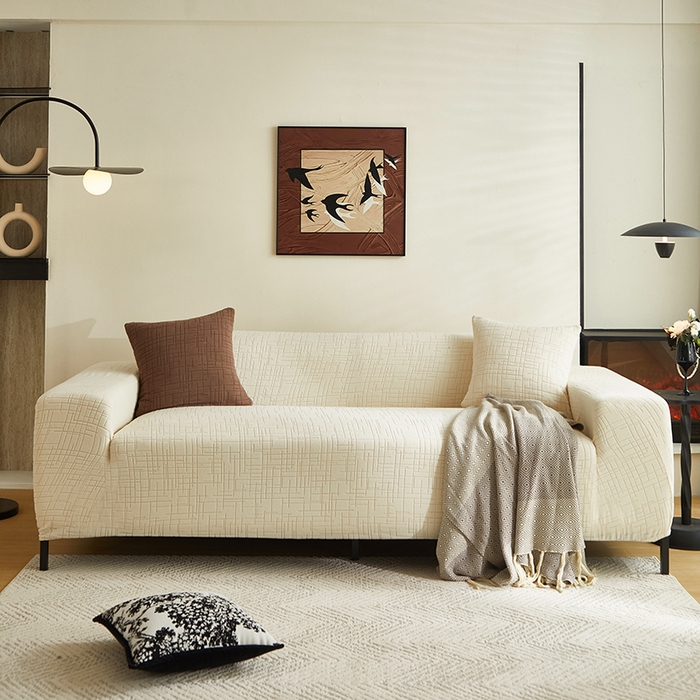 91家纺网 家纺一手货源 找家纺 （总）飞翔家纺沙发套 2026新款素格纹沙发套