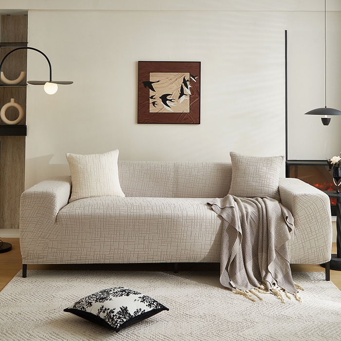 91家纺网 家纺一手货源 找家纺 （总）飞翔家纺沙发套 2026新款素格纹沙发套