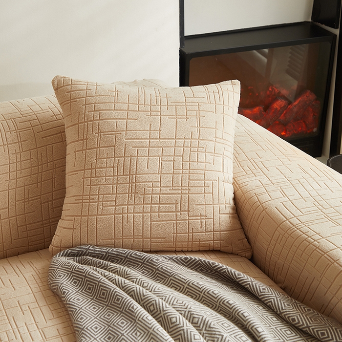 91家纺网 家纺一手货源 找家纺 （总）飞翔家纺沙发套 2026新款素格纹沙发套