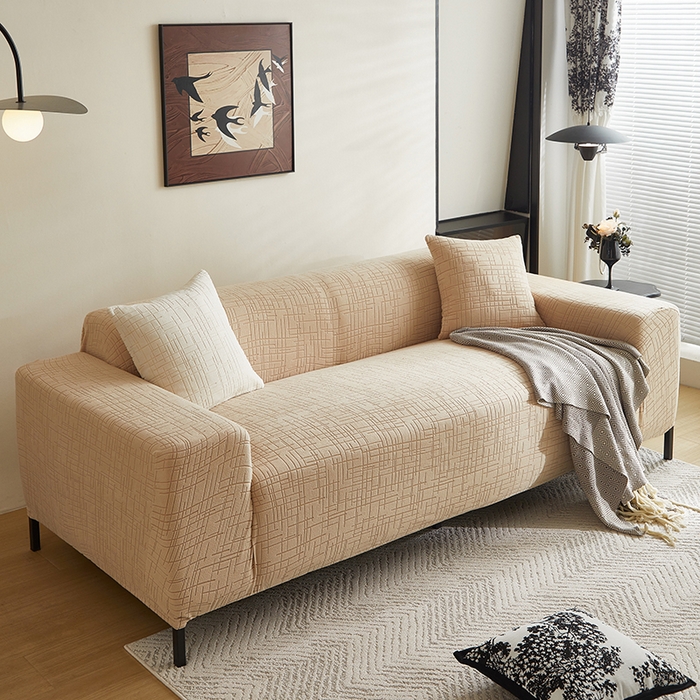 91家纺网 家纺一手货源 找家纺 （总）飞翔家纺沙发套 2026新款素格纹沙发套