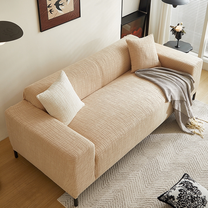 91家纺网 家纺一手货源 找家纺 （总）飞翔家纺沙发套 2026新款素格纹沙发套