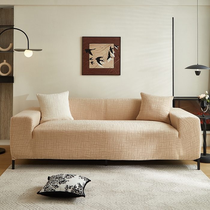 91家纺网 家纺一手货源 找家纺 （总）飞翔家纺沙发套 2026新款素格纹沙发套