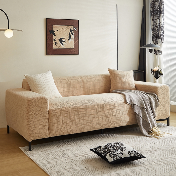 91家纺网 家纺一手货源 找家纺 （总）飞翔家纺沙发套 2026新款素格纹沙发套