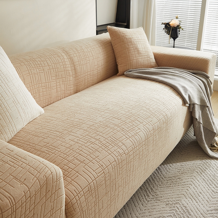 91家纺网 家纺一手货源 找家纺 （总）飞翔家纺沙发套 2026新款素格纹沙发套