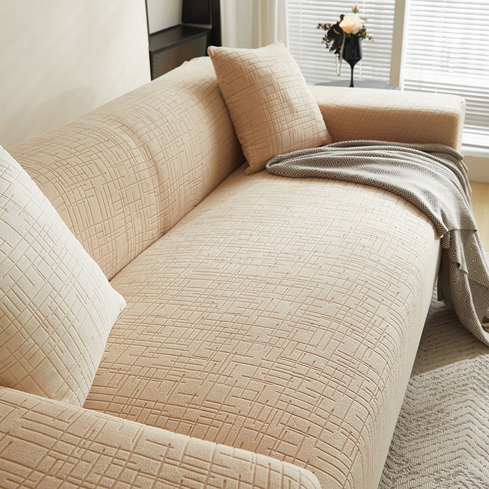 91家纺网 家纺一手货源 找家纺 （总）飞翔家纺沙发套 2026新款素格纹沙发套