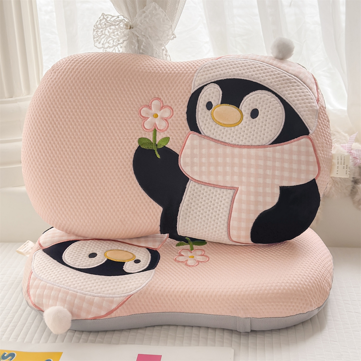 91家纺网 家纺一手货源 找家纺 （总）麦肯锡 2026新款小企鹅卡通记忆枕枕头枕芯